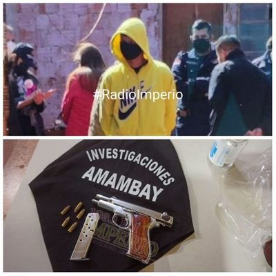 Arma incautada en poder de joven detenido por robo en un restaurant, fue utilizada en 3 hechos punibles