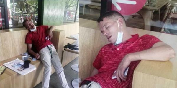 Presunto ladrón entró a un local a robar y se quedó dormido