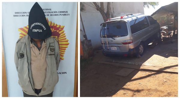 DETIENEN A UN SOSPECHOSO Y RECUPERAN VEHÍCULO ROBADO