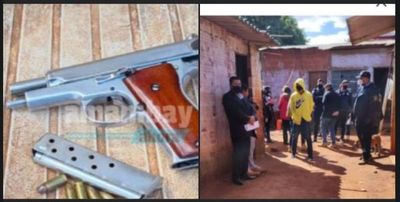 Pistola incautada en allanamiento fue utilizado en varios hechos delictivos