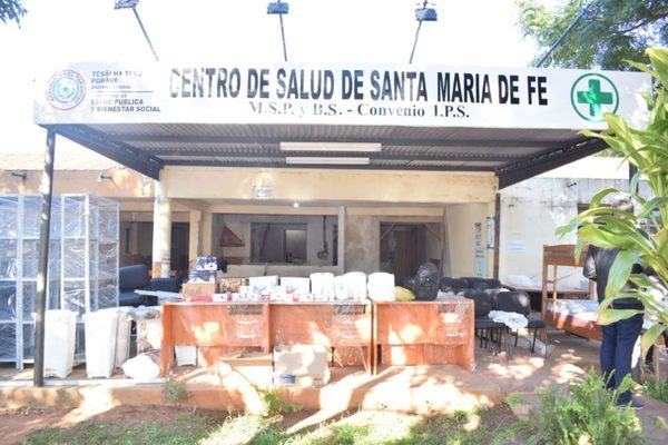 EBY dona al Centro de Salud de Santa María Misiones importantes equipos y mobiliarios