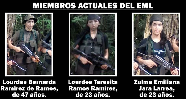 Madre, hija y nuera comandan ahora el grupo terrorista EML - Noticiero Paraguay