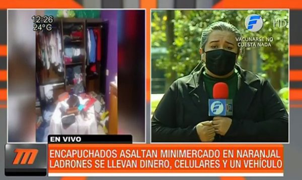 Encapuchados asaltaron minimercado en Alto Paraná | Telefuturo