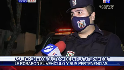 Asaltante se llevó automóvil de conductora de aplicación de viajes