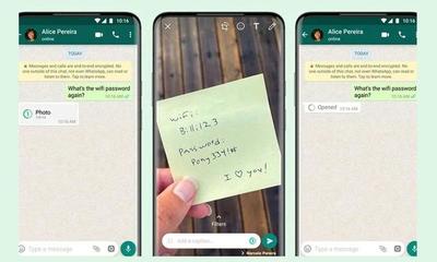 WhatsApp habilitó la opción de enviar fotos o videos que solo se pueden ver una vez – Prensa 5