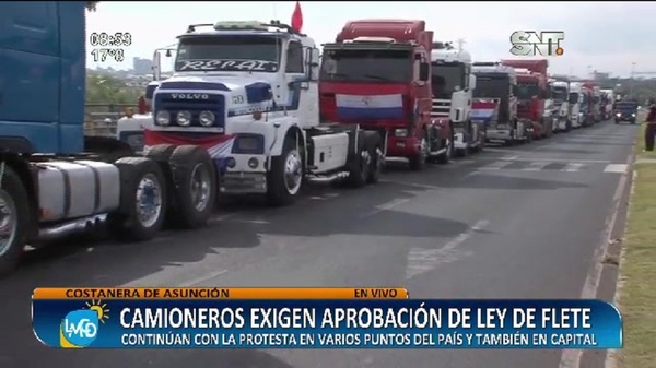 Camineros exigen aprobación del ley de flete - SNT