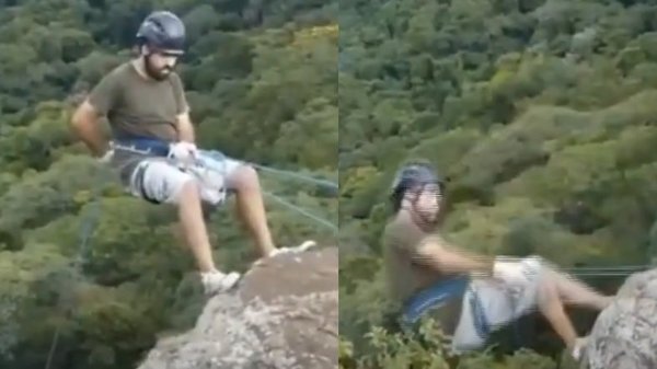 Joven se salvó tras caer de cerro mientras hacía rápel | Noticias Paraguay