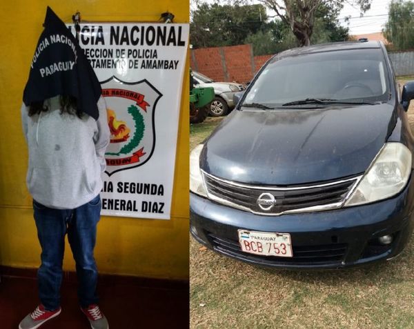 “Extraño del pelo largo” loqueó en la vía pública con un automóvil  y fue aprehendido