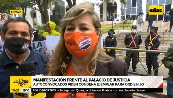 Autoconvocados piden condena ejemplar para Óscar González Daher y su hijo - A la gran 730 - ABC Color