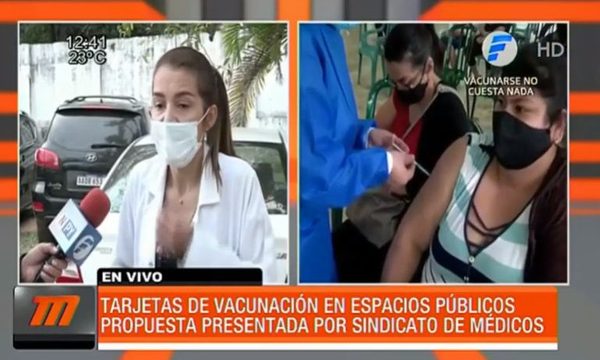 Médicos proponen exigir tarjetas de vacunación en espacios públicos | Telefuturo