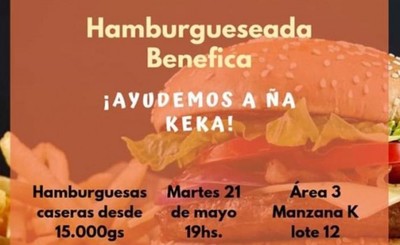Hamburgueseada benéfica para "Ña Keka"