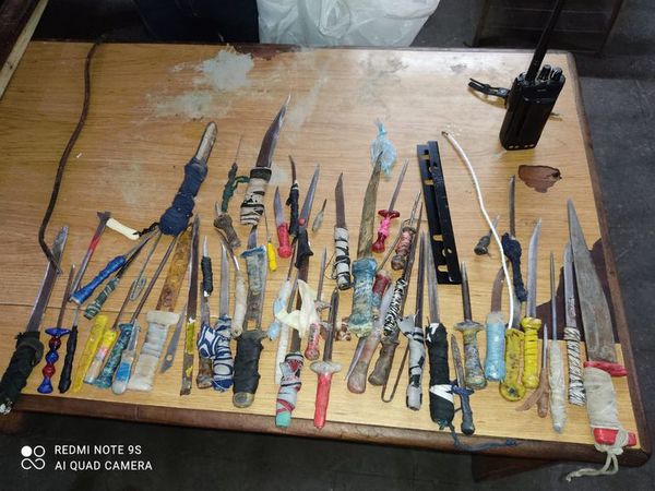 Encontraron 63 armas de fabricación casera en la penitenciaría de Concepción - Nacionales - ABC Color