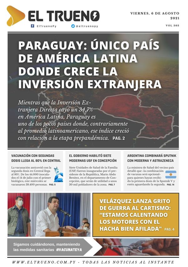 E-paper 6 de agosto 2021 - El Trueno