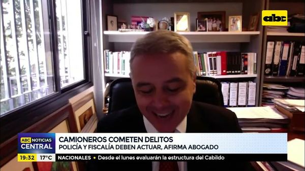 Camioneros cometen delitos: Policía y Fiscalía deben actuar afirma abogado - ABC Noticias - ABC Color