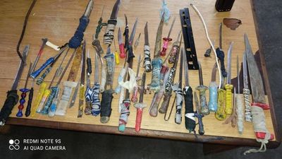 Incautan armas en penal de Concepción