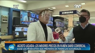 Agosto líquida en Rubén Darío Comercial - SNT