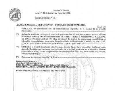 Operaciones de Messer que el BNF no pudo justificar llega a US$ 15 millones - Nacionales - ABC Color