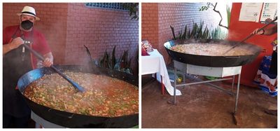 SAN CAYETANO MODO COVID EN LA PLACITA MUNICIPAL