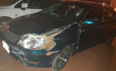 Docente y militar alcoholizado protagonizan accidente
