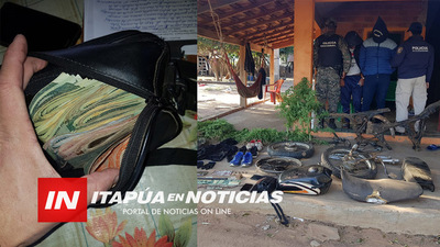 ALLANAMIENTO EN SAN PEDRO DEL PNÁ., HABRÍAN RECUPERADO PARTE DEL BOTÍN SUSTRAÍDO EN ASALTO.