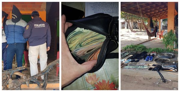 ATRAPAN A MALVIVIENTE QUE PARTICIPÓ DEL ROBO EN SAN PEDRO DEL PARANÁ