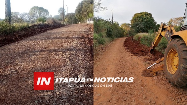 MAQUINARIAS MOVILIZADAS EN ENCARNACIÓN PARA MEJORAR CAMINOS Y ACCESO AL AGUA EN LOS BARRIOS