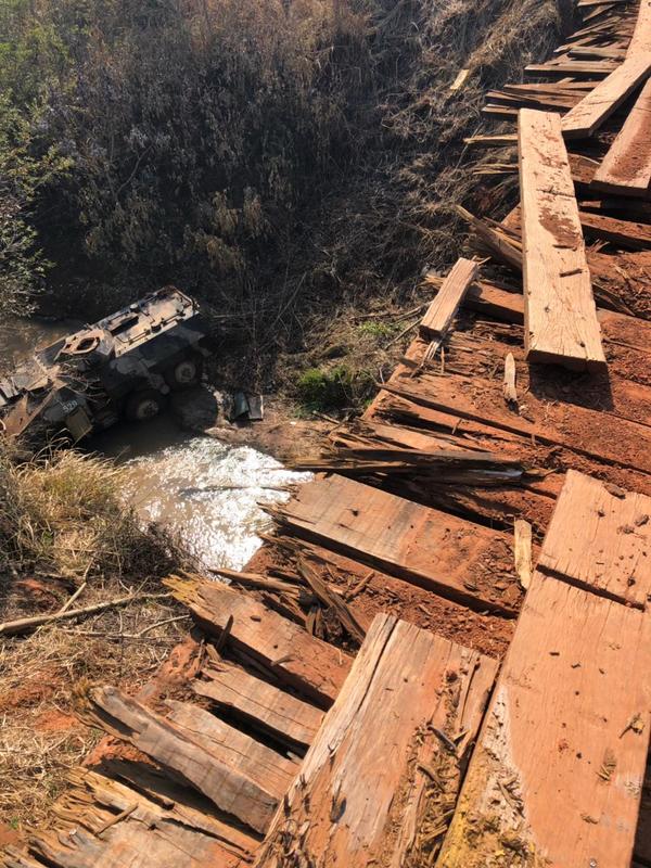 Blindado de la FTC cayó de un puente en San Pedro - Judiciales.net