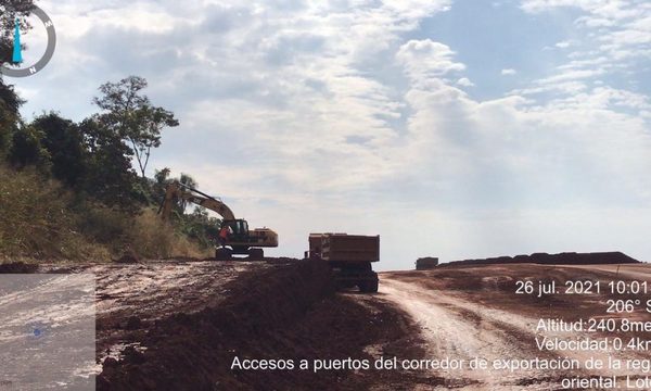 Futuro corredor a Puerto Torocuá de Alto Paraná tiene 35% de avance