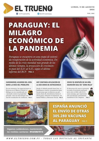 E-paper 9 de agosto 2021 - El Trueno
