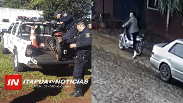 HURTO Y ROBO DE MOTOCICLETAS EN ITAPÚA.