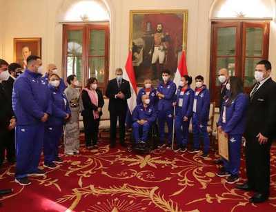 Presidente deseó éxitos a la primera delegación paraguaya que participará de los Juegos Paralímpicos | .::Agencia IP::.