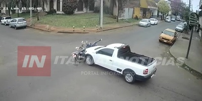 MOTOCICLISTA EN CONTRAMANO PROTAGONIZA ACCIDENTE EN ENCARNACIÓN.
