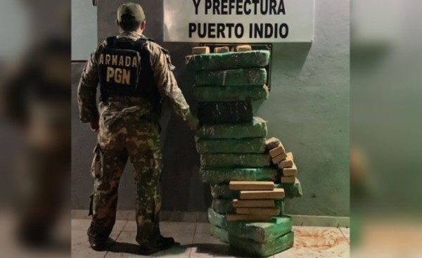 Incautan marihuana a orillas del lago de Itaipú