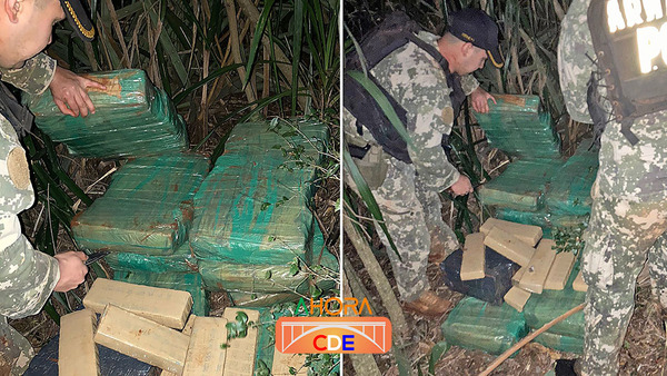 Narcos «abandonan» carga de marihuana a orillas del Paraná