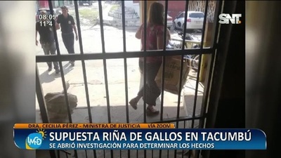Supuesta riña de gallos en Tacumbú - SNT