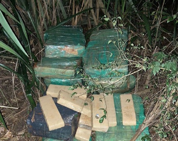 Armada Paraguaya incauta marihuana prensada a orillas del lago Itaipú