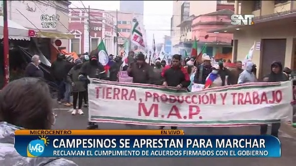 Arrancó la marcha de los campesinos - SNT