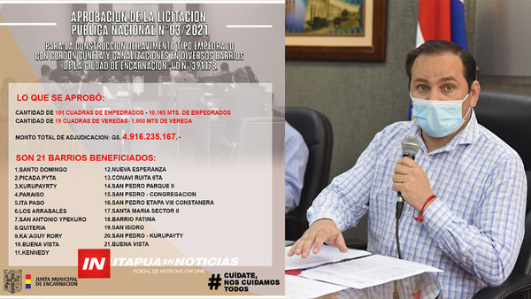 ENCARNACIÓN: CONTUNDENTE MENSAJE PARA LAS EMPRESAS ADJUDICADAS CON LICITACIONES