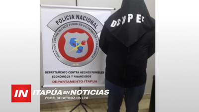 EXPERTO EN ESTAFAS FUE DETENIDO EN ENCARNACIÓN.