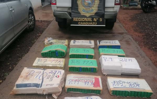 Hallan 291 panes de marihuana y detienen a tres hombres en Caaguazú - Noticiero Paraguay