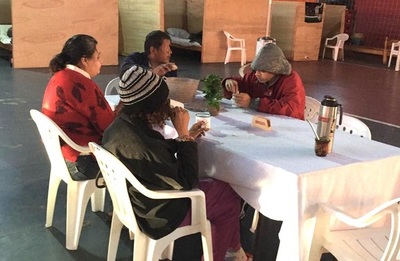 Más de 30 personas asistidas en albergue de la SEN durante fría noche de martes