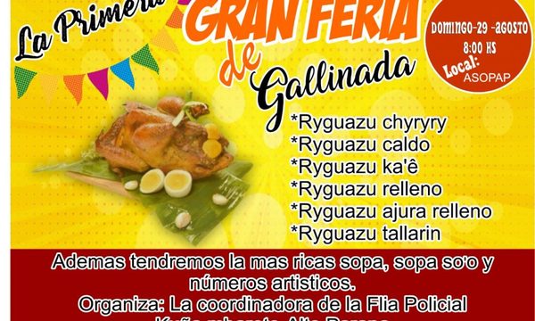 Realizarán feria de “gallinada”