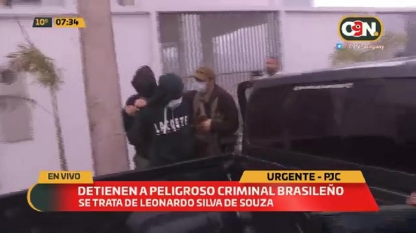 Detienen a peligroso criminal brasileño en PJC - C9N