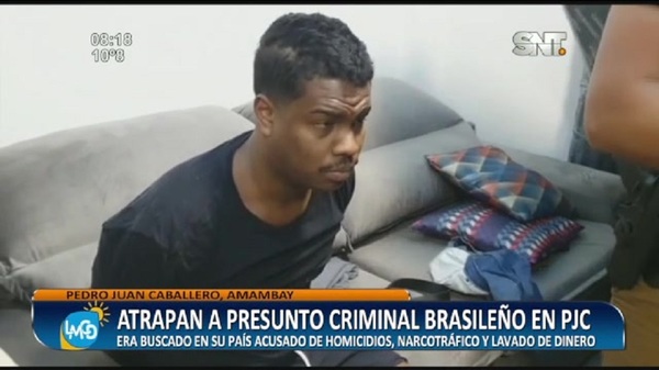 Capturan a brasileño buscado por homicidio, narcotráfico y lavado de dinero en su país - SNT