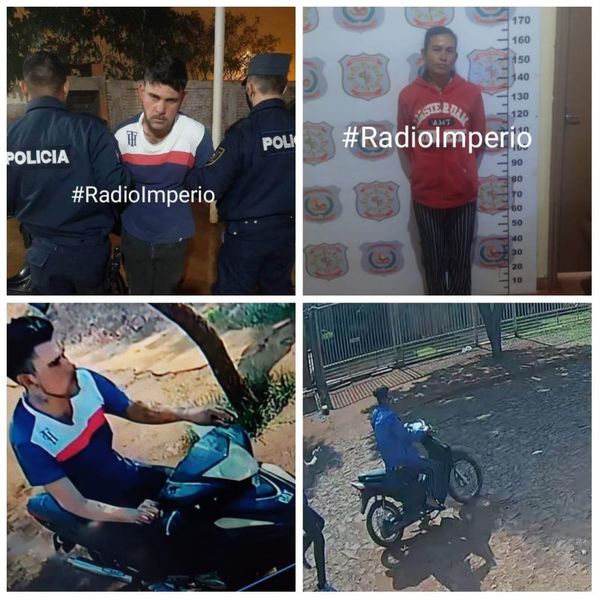 Detienen a pareja de asaltantes y recuperan motocicleta robada