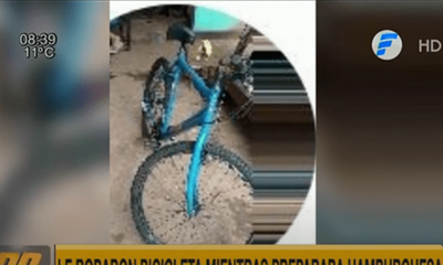 Roban bicicleta de joven trabajador en Capiatá | Telefuturo