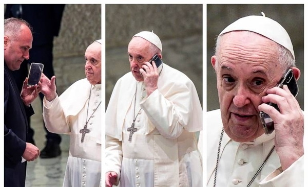 Diario HOY | El papa Francisco intriga con una misteriosa llamada telefónica en público