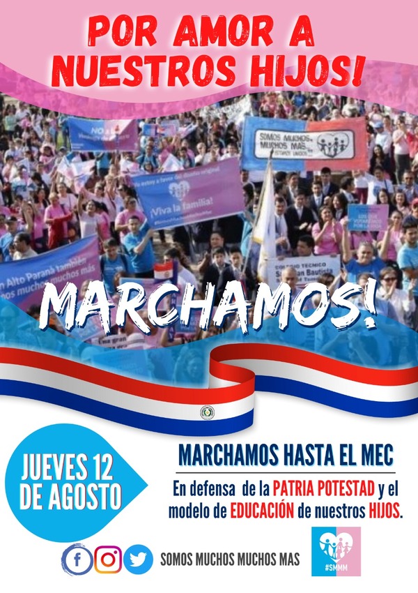 Marcha Ciudadana por la Defensa de la Patria Potestad y por una Educación de Calidad