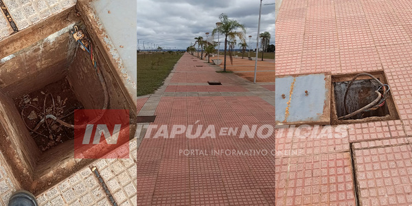 SUMAN MÁS DE 3.000 METROS DE CABLES HURTADOS EN ENCARNACIÓN.