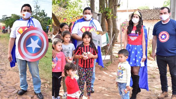 Súper «K»ambato entregó merienda a niños de barrios periféricos de San Juan Bautista